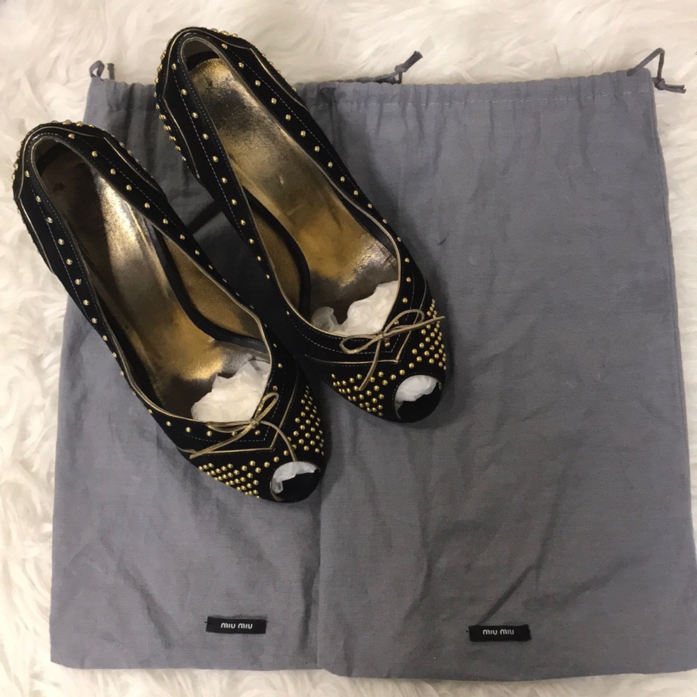 Miu Miu Open Toe Pumps